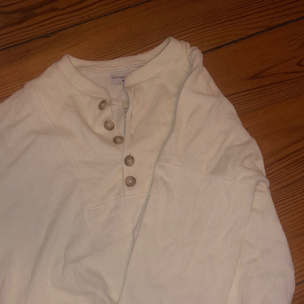Madewell long sleeve with buttons new with tags